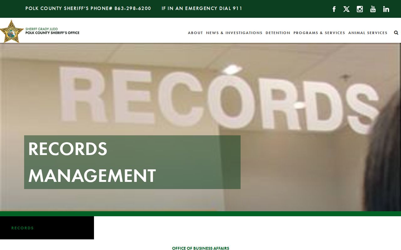 PCSO Records Division page